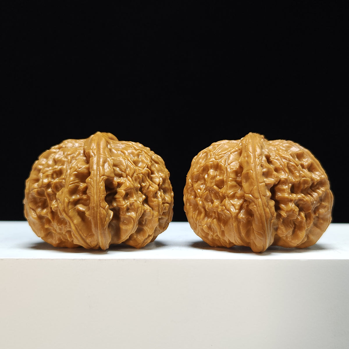 The "Sunken-Crown White Lion" Men Jian Bai Shi Zi Collector Pair | SS-Grade Masterpiece Tier | 42.0mm x 42.0mm | BSZ-SS-004368