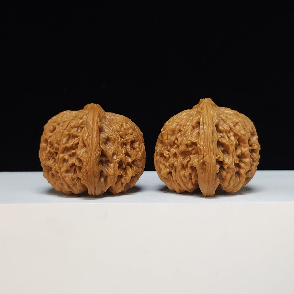 The "Spherical Round" Bai Shi Zi Lion's Head Pair | SS-Grade Masterpiece Tier | 46.0mm x 45.0mm | BSZ-SS-013498