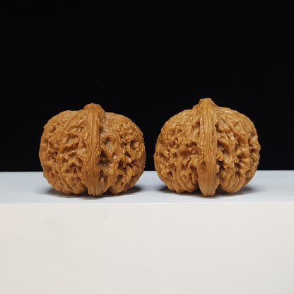 The "Spherical Round" Bai Shi Zi Lion's Head Pair | SS-Grade Masterpiece Tier | 46.0mm x 45.0mm | BSZ-SS-013498