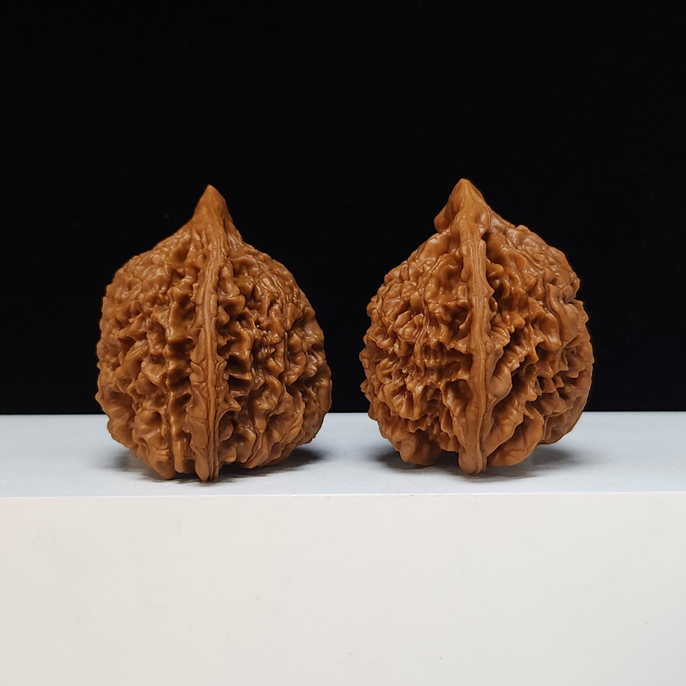 The "Qilin Texture" Qi Lin Wen Lion's Head Collector Pair | SS-Grade Masterpiece Tier | 50.0mm x 43.0mm | SZ-SS-016489