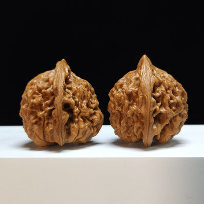 The "Kylin Texture" (Kylin Wen) Exhibition-Grade Symmetrical Masterpiece Pair | 47.0mm x 41.0mm | SZ-S-031462