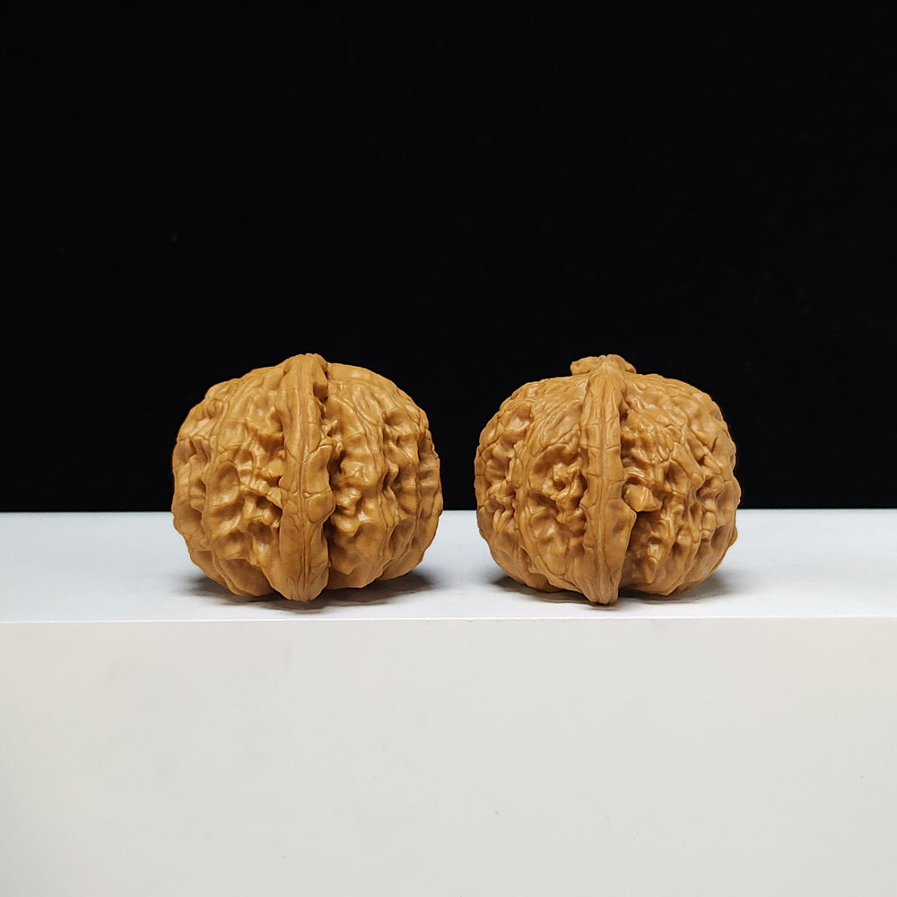 The "Sunken-Crown White Lion" Men Jian Bai Shi Zi Collector Pair | S-Grade Investment Tier | 42.0mm x 38.0mm | BSZ-S-005374