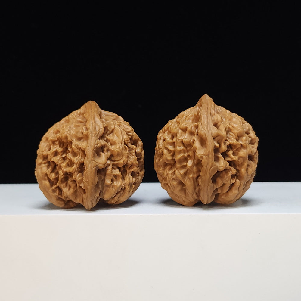 The "Red Brocade Koi" (Hong Jin Li) Premium Symmetrical Collector's Pair | 41.0mm x 42.0mm | HT-SS-003474