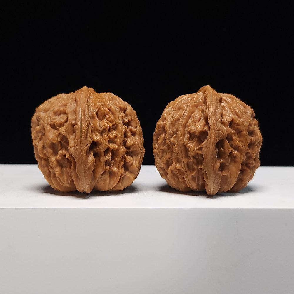 The "Millstone" S‑Grade Ground‑Hugging Stature Pair | Palm‑Nurtured Wenwan Artifact | 41.0mm x 39.0mm | MP‑S‑003069