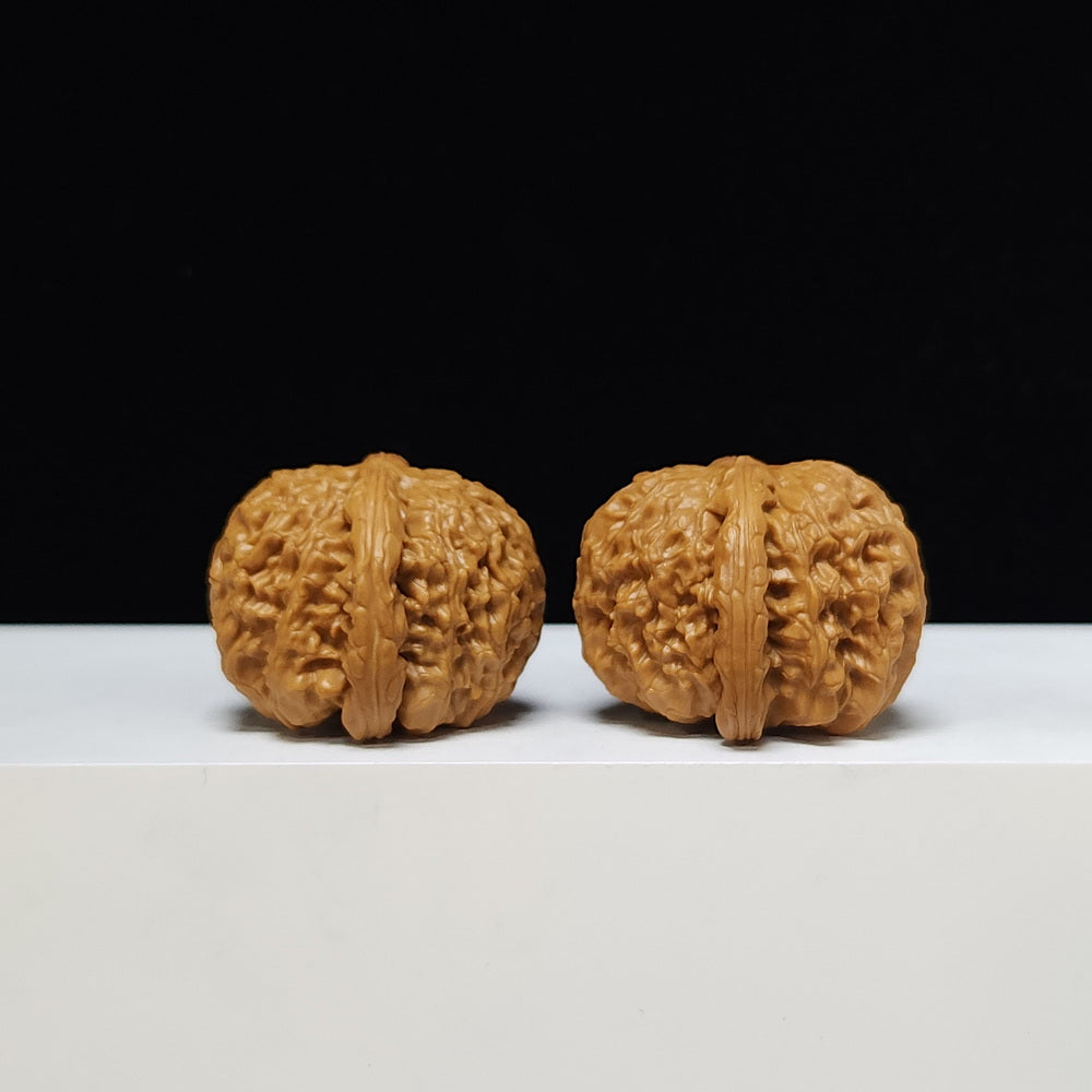The "Sunken-Crown White Lion" Men Jian Bai Shi Zi Collector Pair | S-Grade Investment Tier | 39.0mm x 39.0mm | BSZ-S-003372