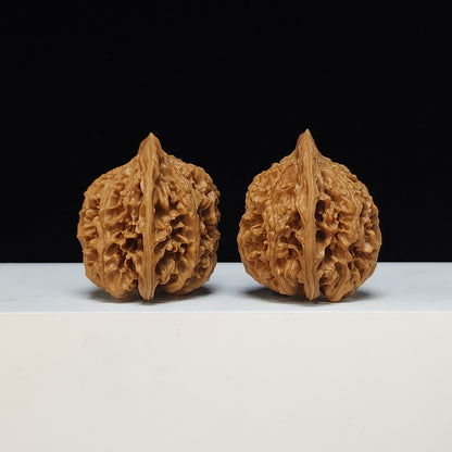 The "Imperial Jade Qilin" Yu Qi Lin Lion's Head Pair | S-Grade Collector Tier | 40.0mm x 39.0mm | SZ-S-035499