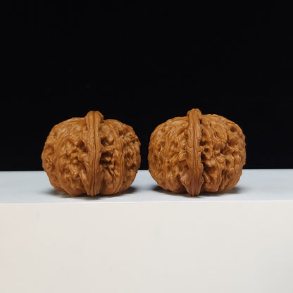 The "Spherical Round" Bai Shi Zi Lion's Head Pair | S-Grade Collector Tier | 41.0mm x 41.0mm | BSZ-S-011491
