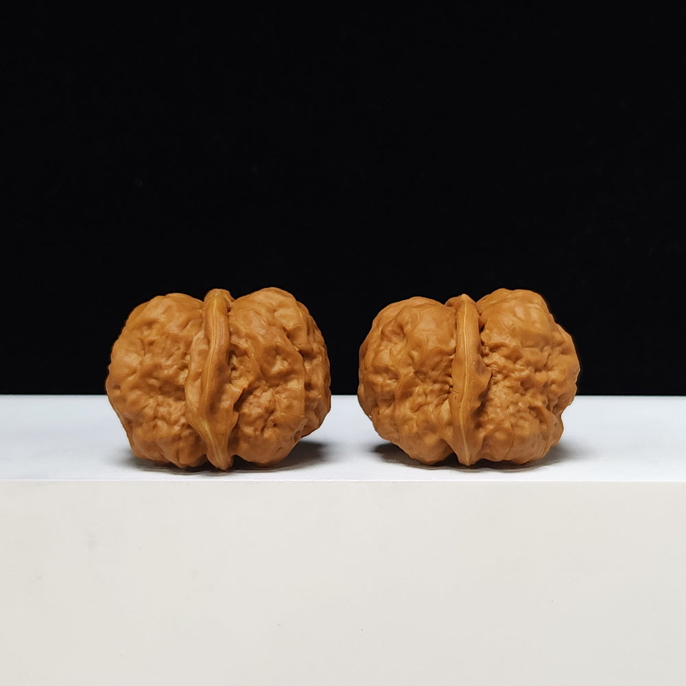 The "Red Shell Toad Head" (Hong Ke Ha Ma Tou) Ultimate Symmetrical Pair | 41.0mm x 42.0mm | HMT-SS-001508