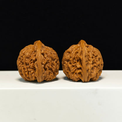 The "Peach Heart Concave Base" Nan Jiang Shi Sovereign Pair | SS-Grade Imperial Tier | 43.0mm x 42.0mm | NJS-SS-002348