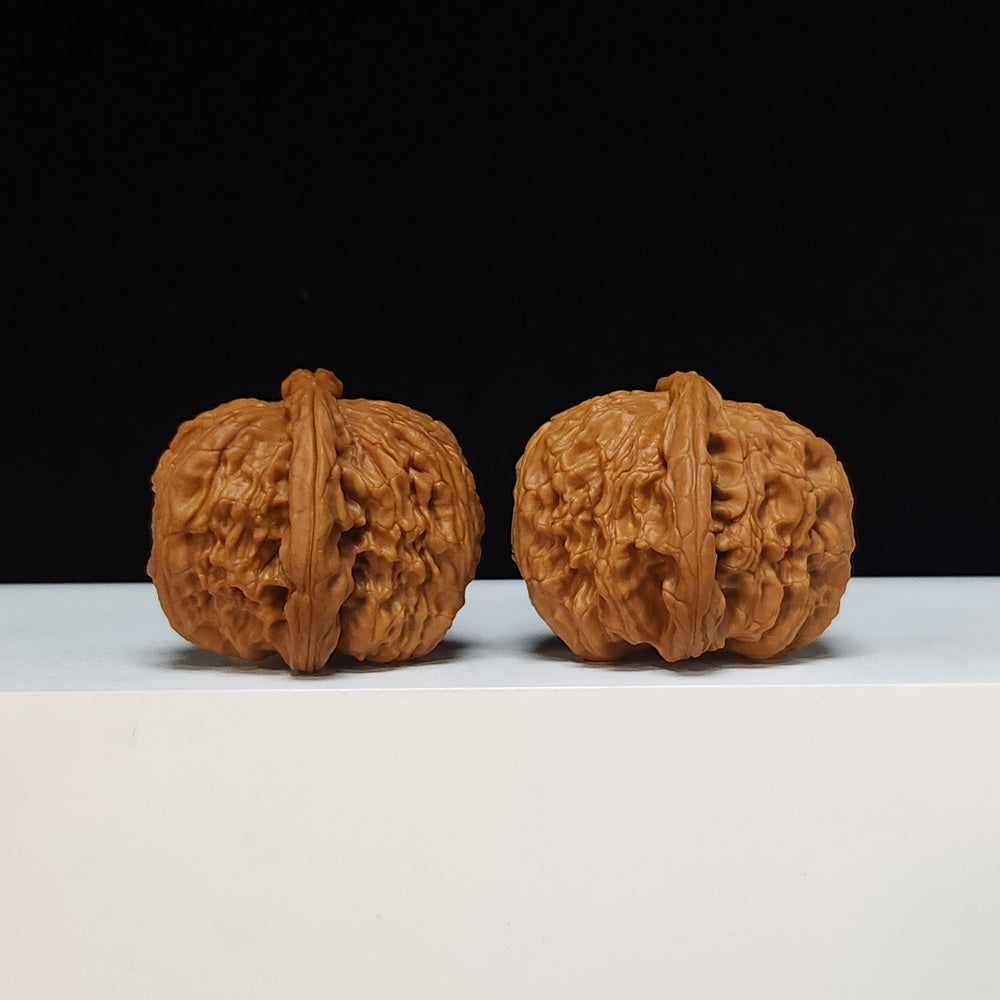 The "Spherical Round" Bai Shi Zi Lion's Head Pair | S-Grade Collector Tier | 41.0mm x 41.0mm | BSZ-S-011491