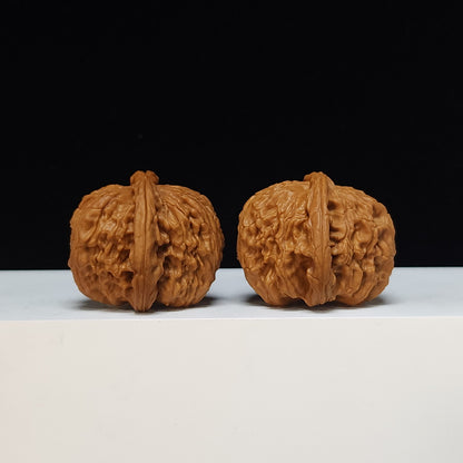 The "Spherical Round" Bai Shi Zi Lion's Head Pair | S-Grade Collector Tier | 41.0mm x 41.0mm | BSZ-S-011491