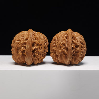 The "Millstone" S‑Grade Ground‑Hugging Stature Pair | Palm‑Nurtured Wenwan Artifact | 41.0mm x 39.0mm | MP‑S‑003069