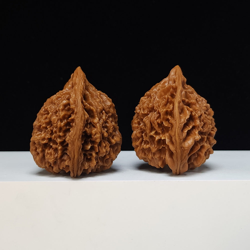 The "Qilin Texture" Qi Lin Wen Lion's Head Collector Pair | SS-Grade Masterpiece Tier | 50.0mm x 43.0mm | SZ-SS-016489