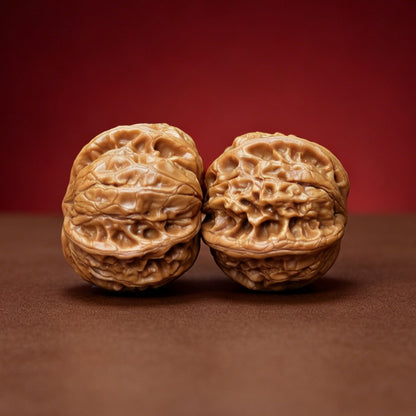The "Yuhua Stone x X-Men" (Yuhua Shi X Zhan Jing) Rare Hybrid Cross Symmetrical Pair | 40.0mm x 39.0mm | YX-E-048526