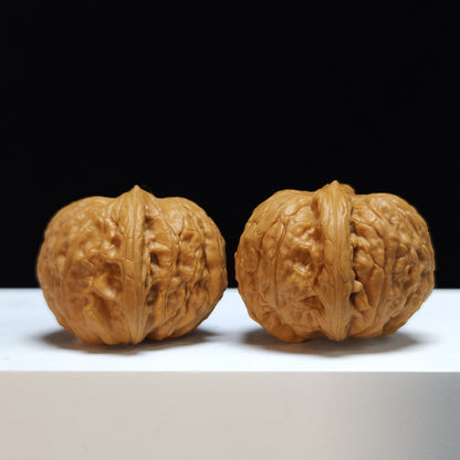 The "Qianlong Millstone" (Qianlong Mopan) Imperial Exhibition-Grade Symmetrical Pair | 38.0mm x 38.0mm | MP-SS-006465