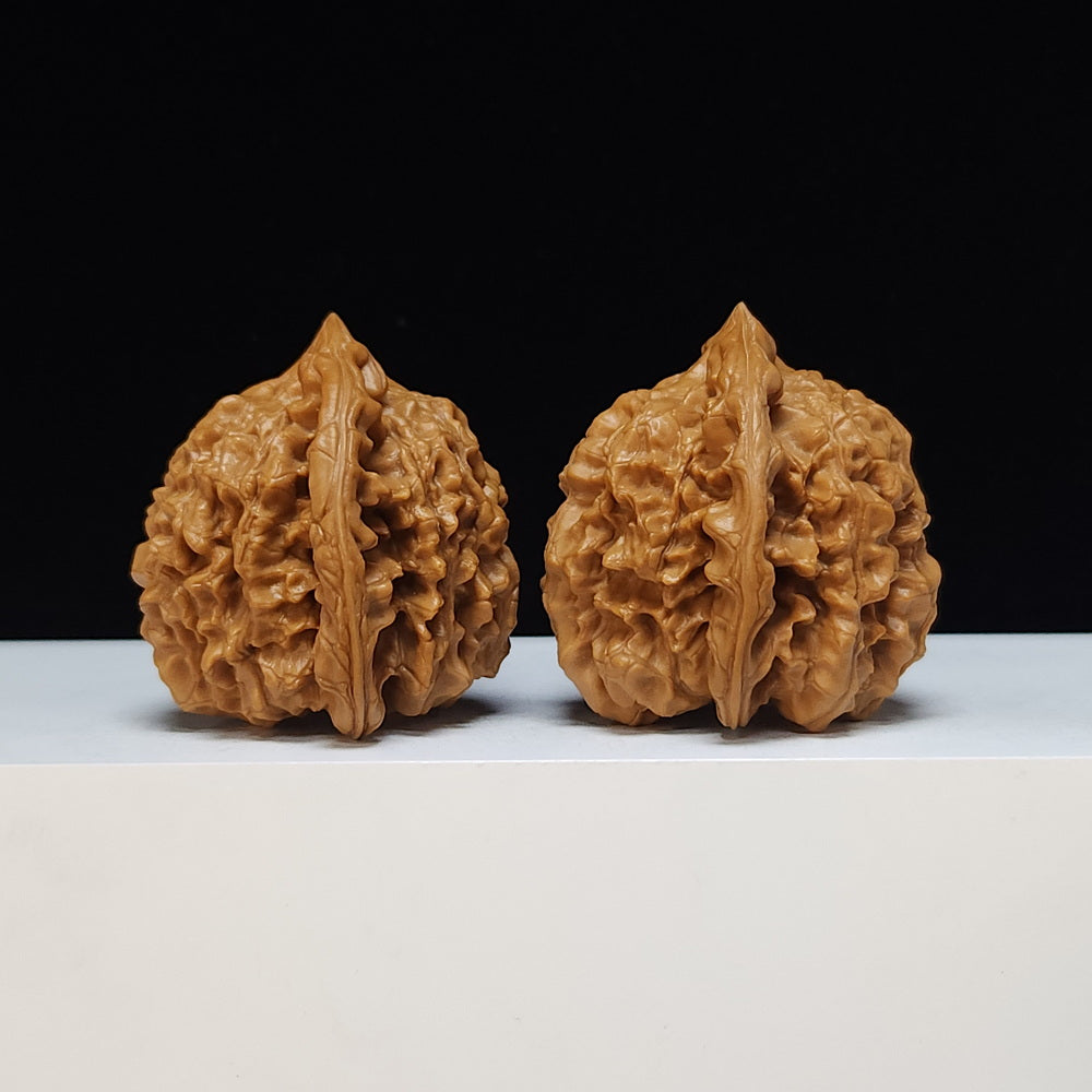 The "Qilin Texture" Qi Lin Wen Lion's Head Collector Pair | SS-Grade Masterpiece Tier | 46.0mm x 44.0mm | SZ-SS-014487