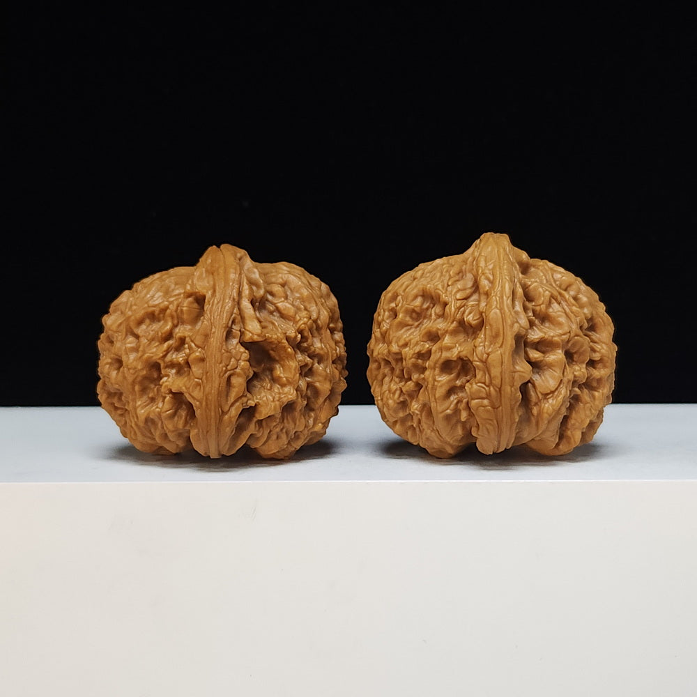 The "Spherical Round" Bai Shi Zi Lion's Head Pair | SS-Grade Masterpiece Tier | 46.0mm x 45.0mm | BSZ-SS-013498