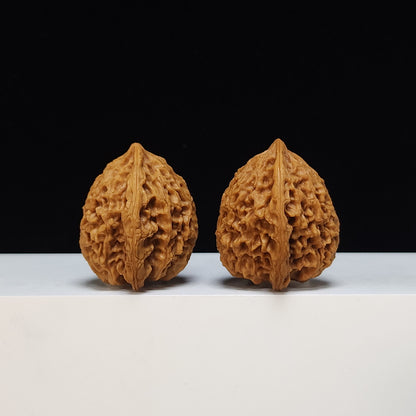 The "Peach Heart Tiger Head King" (Tao Xin Hutou Wang) Premium Symmetrical Collector's Pair | 42.0mm x 38.0mm | HT-SS-004477