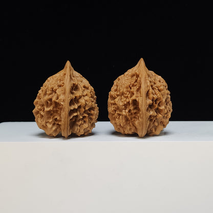 The "Qilin Texture" Qi Lin Wen Lion's Head Collector Pair | SS-Grade Masterpiece Tier | 45.0mm x 42.0mm | SZ-SS-013480