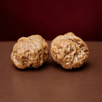 The "Miniature Crystal Frog Smooth Sailing" (Xiu Zhen Shui Jing Wa Yi Fan) Exhibition-Grade Collector's Pair | 33.0mm x 35.0mm | YX-E-050529