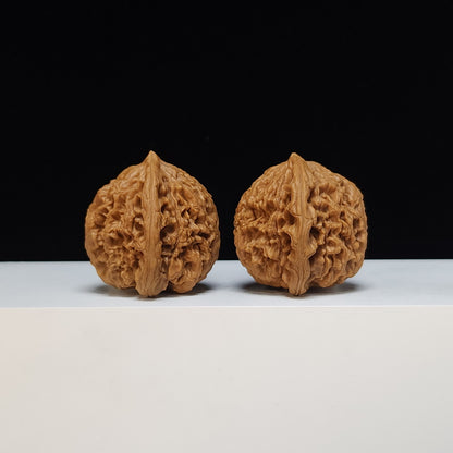 The "Water Dragon Texture" Shui Long Wen Lion's Head Collector Pair | S-Grade Investment Tier | 40.0mm x 39.0mm | SZ-S-034481