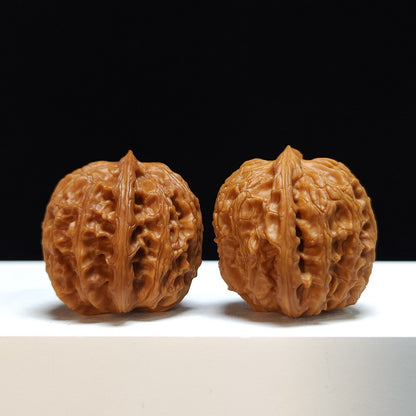 The "Gentian" (Long Dan) Imperial Symmetrical Masterpiece Pair | 34.0mm x 34.0mm | SZ-S-033464