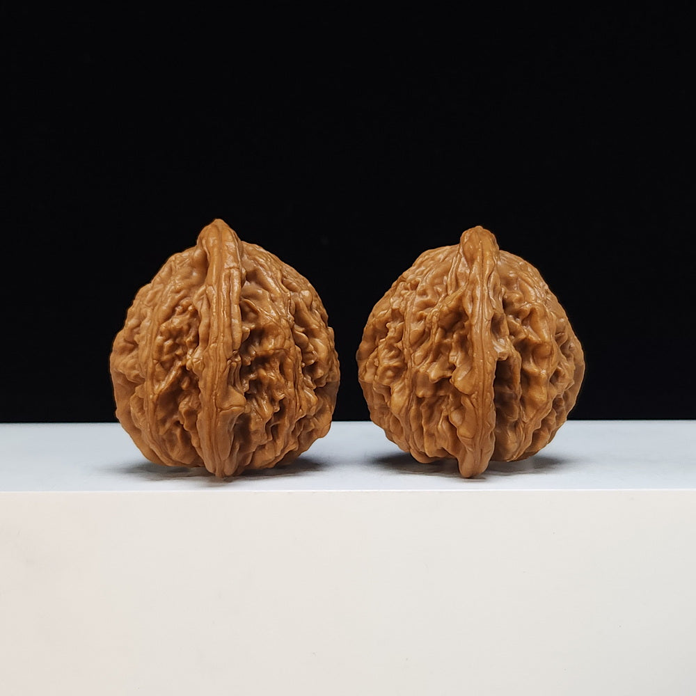 The "Wheat Ear Tiger Head" (Maisui Hutou) Heritage Symmetrical Pair | 44.0mm x 40.0mm | HT-S-002475