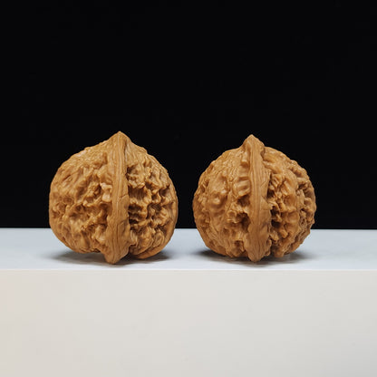 The "Taihang Thick-Rib" (Taihang Cu Jin) Heritage Symmetrical Pair | 42.0mm x 40.0mm | SZ-SSS-001472