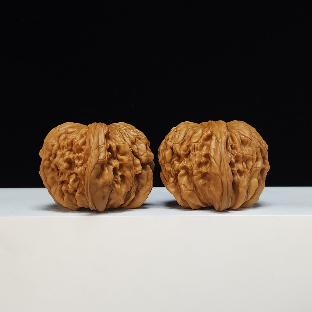 The "Huakun Dragon" SS‑Grade Mighty Veneer Master Pair | Distinct Vein‑Dominant Wenwan Curiosity | 46.0mm x 44.0mm | SZ‑SS‑012473