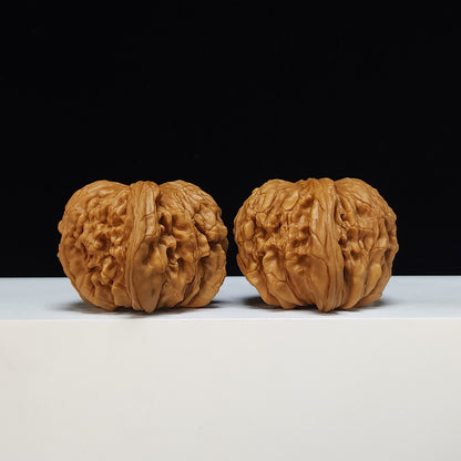 The "Huakun Dragon" SS‑Grade Mighty Veneer Master Pair | Distinct Vein‑Dominant Wenwan Curiosity | 46.0mm x 44.0mm | SZ‑SS‑012473