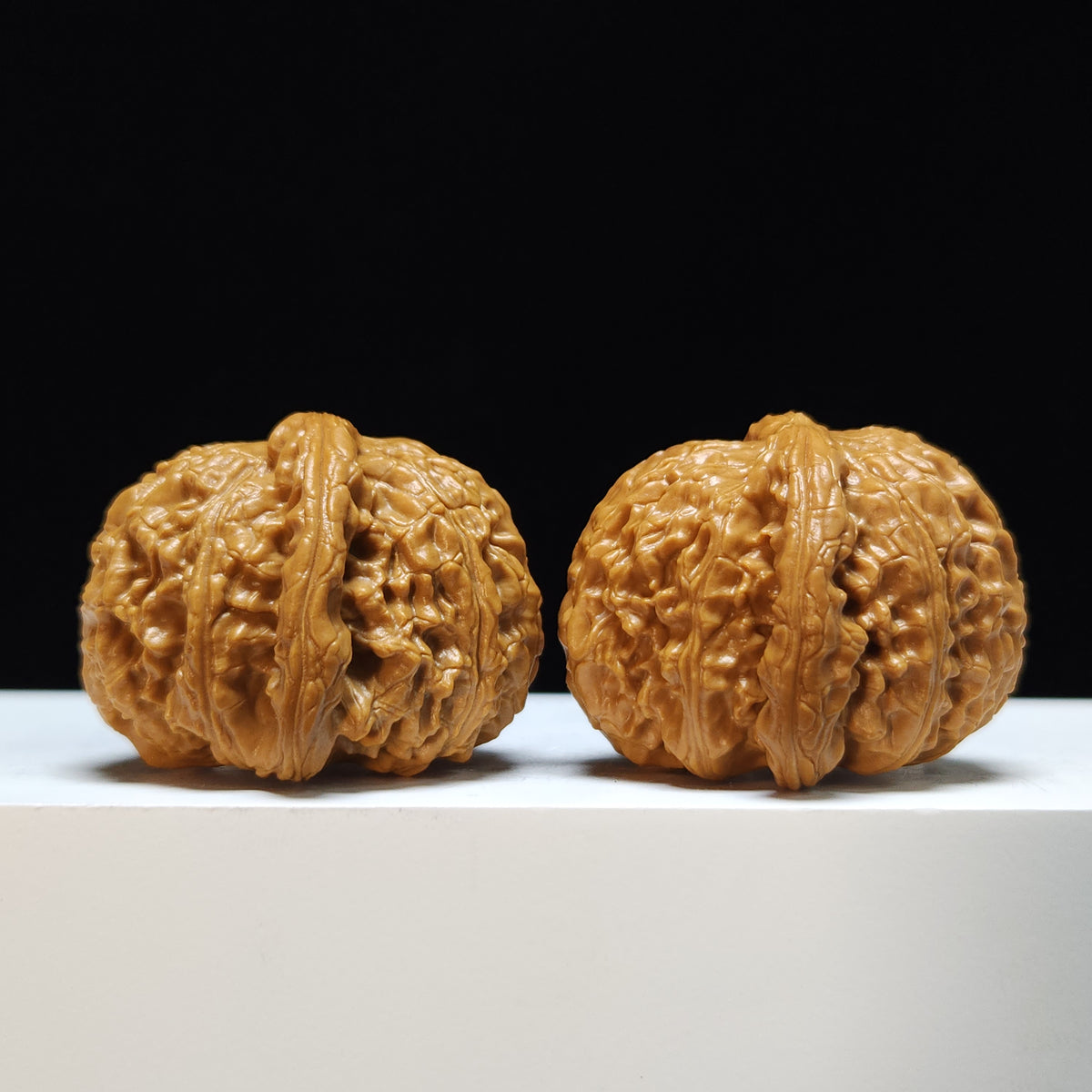 The "Sunken-Crown White Lion" Men Jian Bai Shi Zi Collector Pair | SS-Grade Masterpiece Tier | 42.0mm x 42.0mm | BSZ-SS-004368