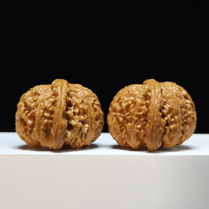The "Sunken-Crown White Lion" Men Jian Bai Shi Zi Collector Pair | SS-Grade Masterpiece Tier | 42.0mm x 42.0mm | BSZ-SS-004368