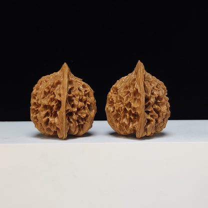 The "Imperial Jade Qilin" Yu Qi Lin Lion's Head Pair | S-Grade Collector Tier | 40.0mm x 39.0mm | SZ-S-035499
