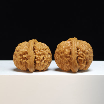 The "Sunken-Crown White Lion" Men Jian Bai Shi Zi Collector Pair | SS-Grade Masterpiece Tier | 41.0mm x 39.0mm | BSZ-SS-005369