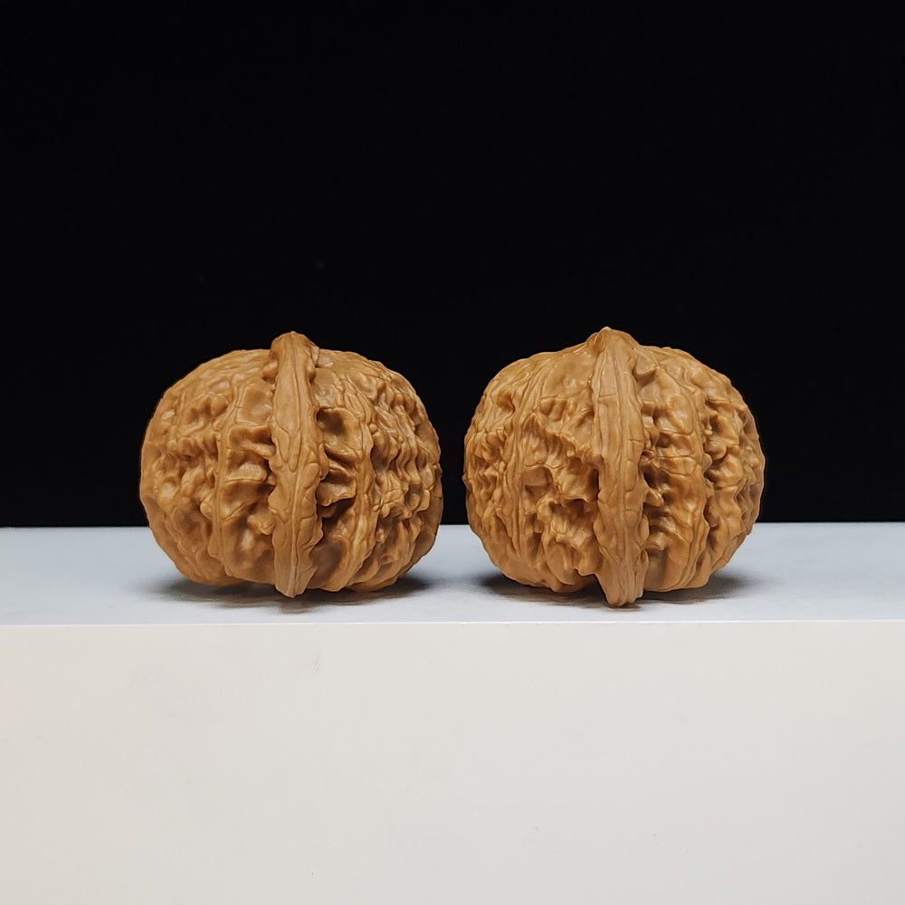 The "Spherical Round" Bai Shi Zi Lion's Head Pair | SS-Grade Masterpiece Tier | 44.0mm x 42.0mm | BSZ-SS-012496