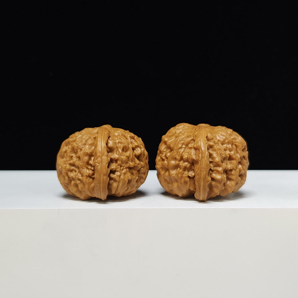 The "Sunken-Crown White Lion" Men Jian Bai Shi Zi Collector Pair | S-Grade Investment Tier | 39.0mm x 39.0mm | BSZ-S-003372