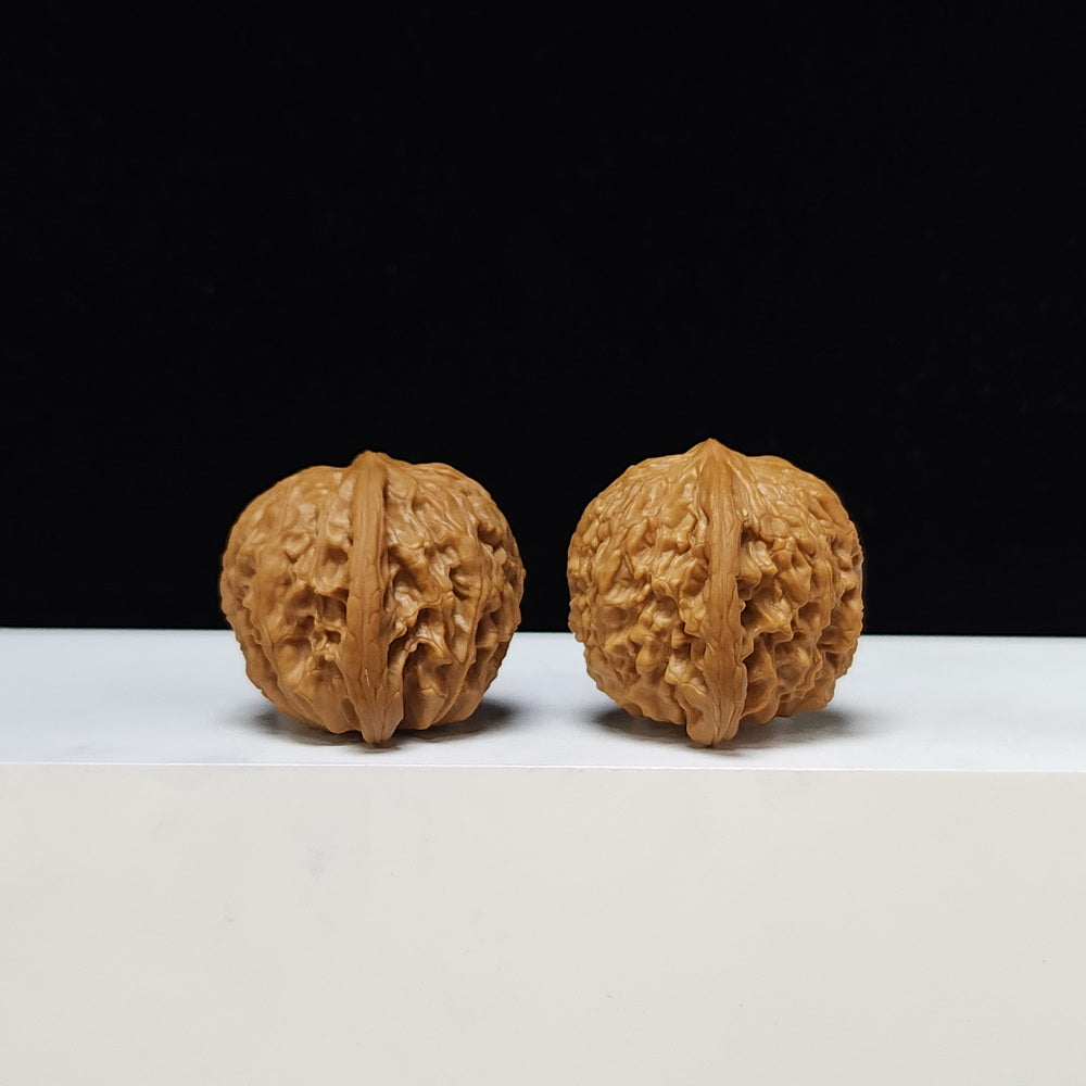 The "Millstone" Mo Pan Lion's Head Collector Pair | S-Grade Investment Tier | 41.0mm x 36.0mm | MP-S-001003