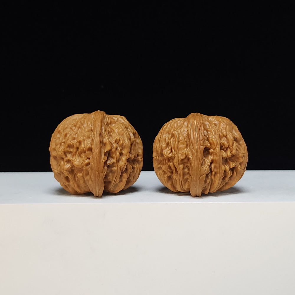 The "Sunken-Crown White Lion" Men Jian Bai Shi Zi Collector Pair | S-Grade Investment Tier | 42.0mm x 40.0mm | BSZ-S-013495