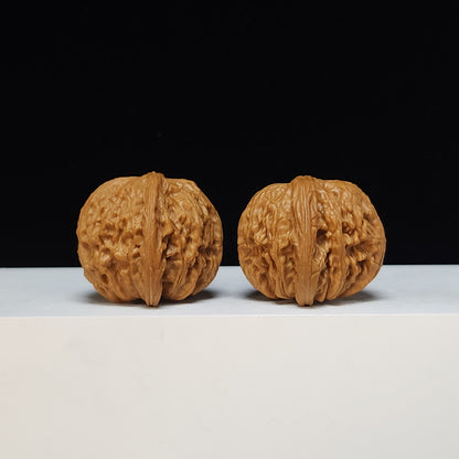 The "Sunken-Crown White Lion" Men Jian Bai Shi Zi Collector Pair | S-Grade Investment Tier | 42.0mm x 40.0mm | BSZ-S-013495