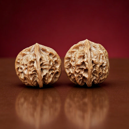 The "Imperial Jade Seal 4-Ridge X-Men" (Yu Xi Si Leng X Zhan Jing) Rare Genetic Mutation Symmetrical Pair | 41.0mm x 43.0mm | YX-E-049528