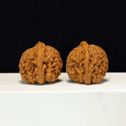 The "Peach Heart Concave Base" Nan Jiang Shi Sovereign Pair | SS-Grade Imperial Tier | 43.0mm x 42.0mm | NJS-SS-002348
