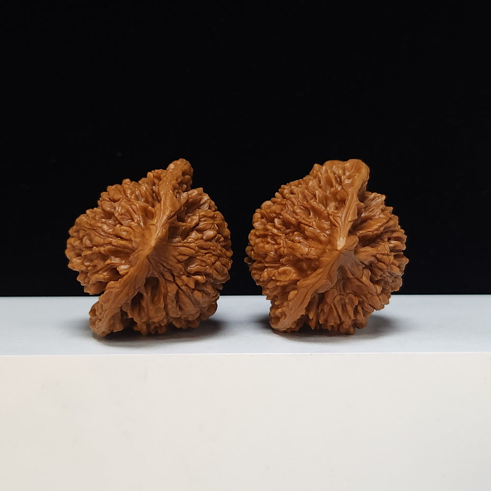 The "Qilin Texture" Qi Lin Wen Lion's Head Collector Pair | SS-Grade Masterpiece Tier | 50.0mm x 43.0mm | SZ-SS-016489