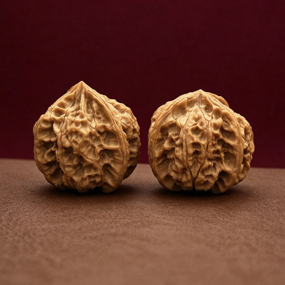 The "Imperial Jade Seal 3-Ridge" Premium Symmetrical Collector's Pair | 42.0mm x 41.0mm | YX-E-091772