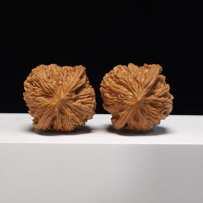 The "Millstone" S‑Grade Ground‑Hugging Stature Pair | Palm‑Nurtured Wenwan Artifact | 41.0mm x 39.0mm | MP‑S‑003069