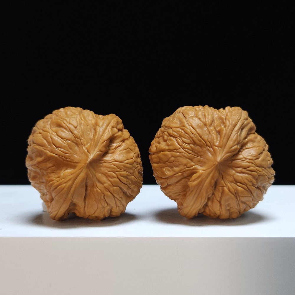 The "Qianlong Millstone" (Qianlong Mopan) Imperial Exhibition-Grade Symmetrical Pair | 38.0mm x 38.0mm | MP-SS-006465