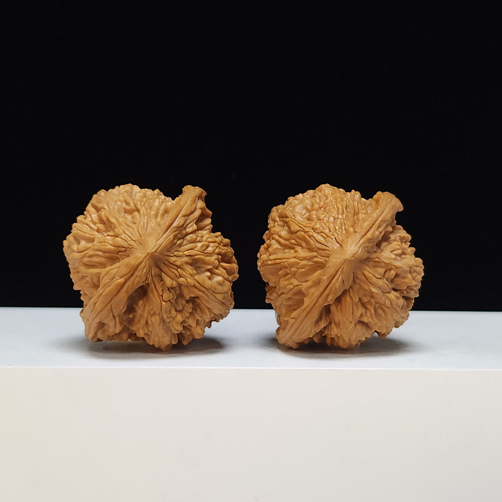 The "Taihang Thick-Rib" (Taihang Cu Jin) Heritage Symmetrical Pair | 42.0mm x 40.0mm | SZ-SSS-001472