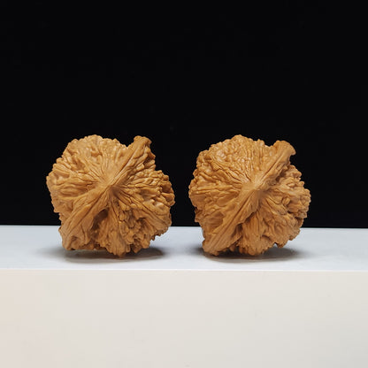 The "Taihang Thick-Rib" (Taihang Cu Jin) Heritage Symmetrical Pair | 42.0mm x 40.0mm | SZ-SSS-001472