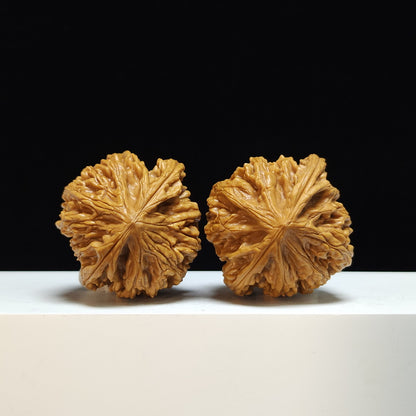 The "Beijing Chicken Heart Zuo Shan Diao" (Beijing Ji Xin Zuo Shan Diao) Exhibition-Grade Masterpiece Pair | 50.0mm x 47.0mm | JX-SS-001449