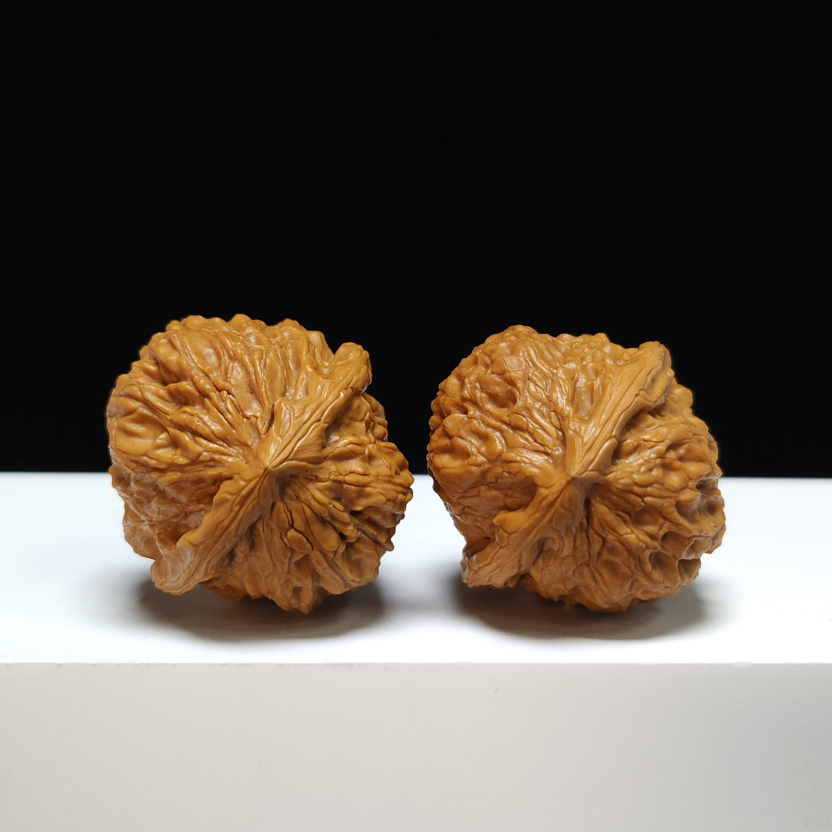 The "Spherical Round" Bai Shi Zi Lion's Head Pair | S-Grade Collector Tier | 41.0mm x 40.0mm | BSZ-S-002362