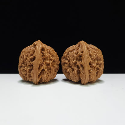 The "Three-Rib Red-Shell Nanjiang Stone" (San Jiao Hong Ke Nanjiang Shi) Investment-Grade Exotic Pair | 41.0mm x 39.0mm | NJS-AA-015677
